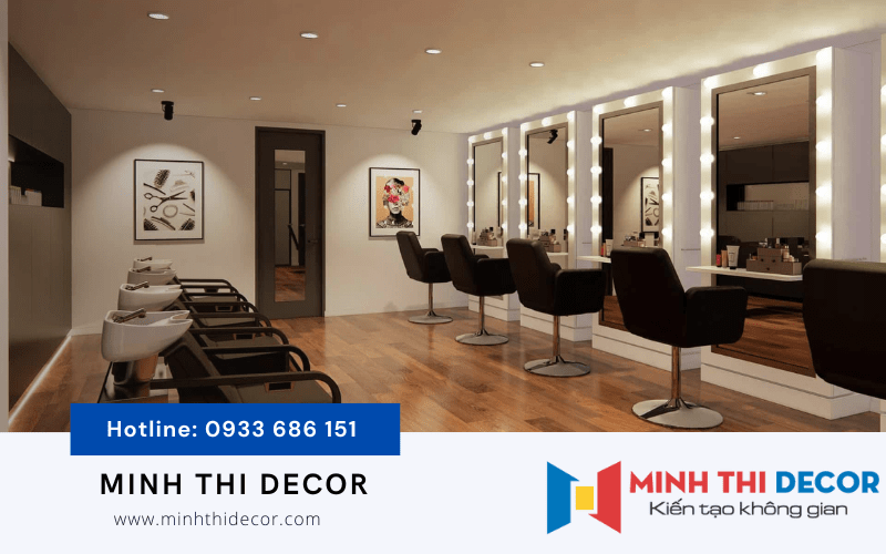 thiết kế nội thất tiệm tóc