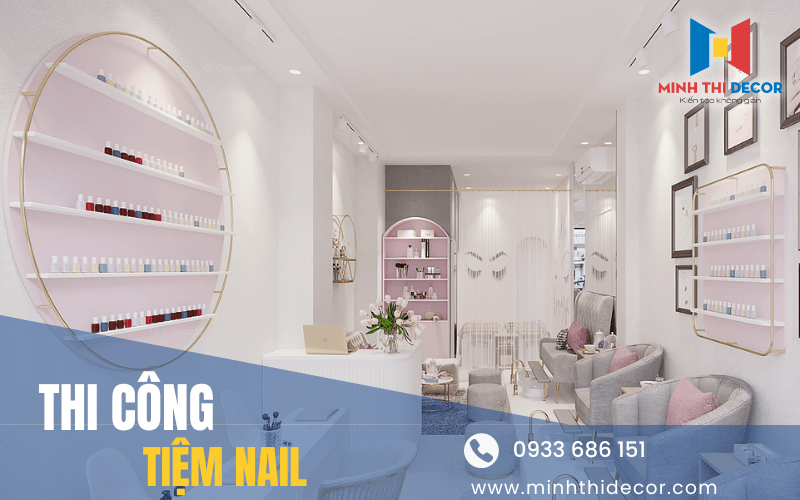 thi công tiệm nail