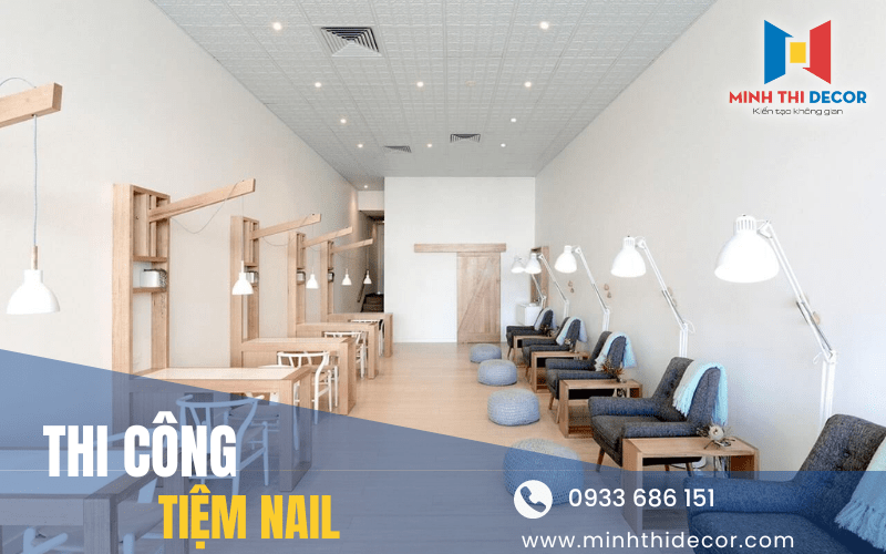 thi công tiệm nail