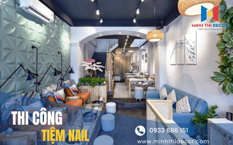 thi công tiệm nail