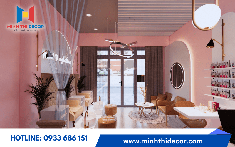 decor tiệm nail