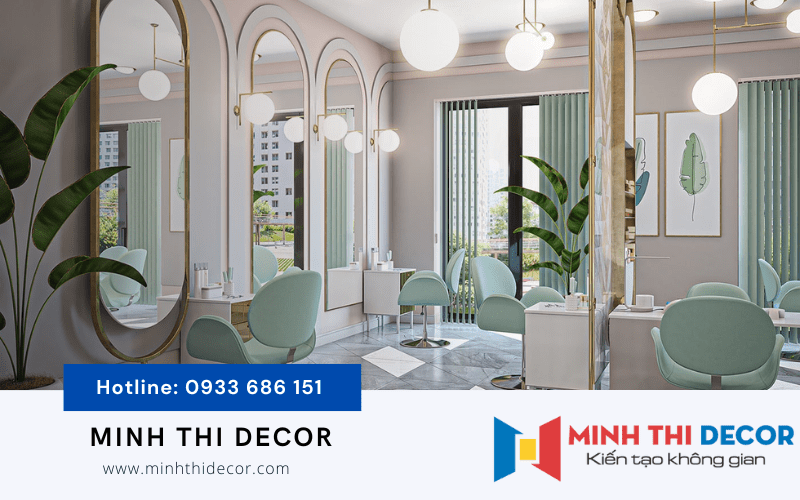thiết kế salon tóc đẹp