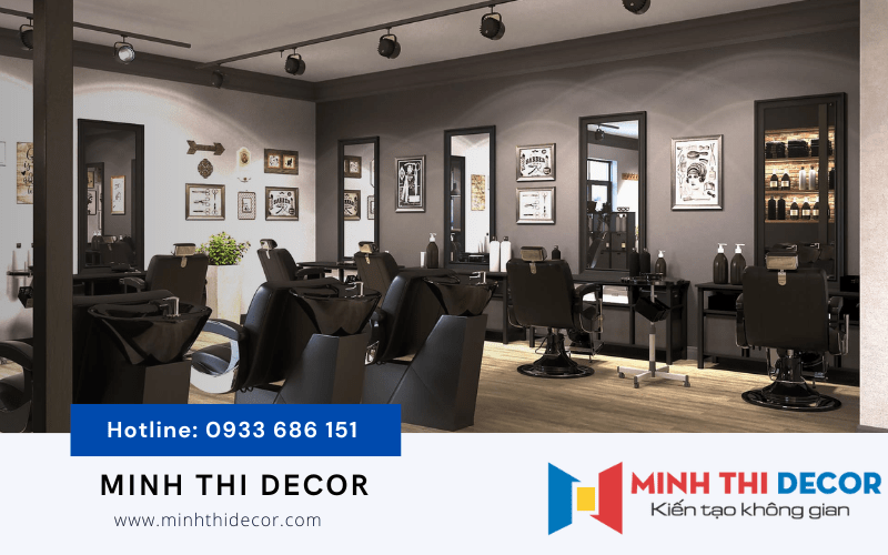 thiết kế salon tóc đẹp