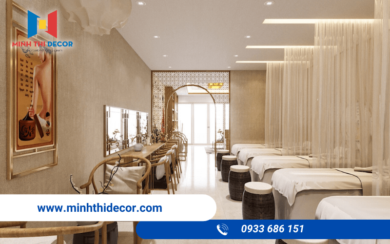 thiết kế tiệm gội đầu dưỡng sinh