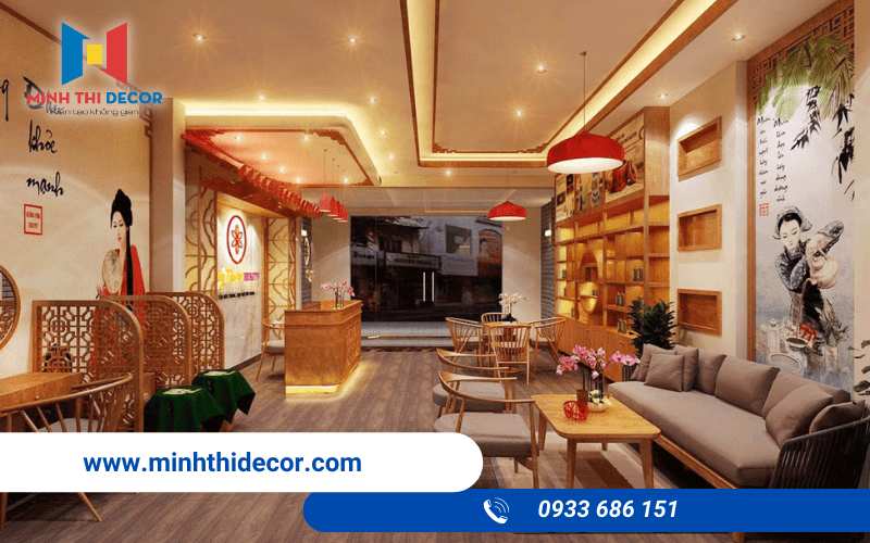 thiết kế tiệm gội đầu dưỡng sinh