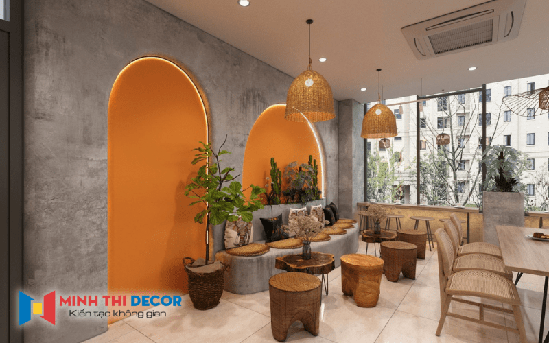 thiết kế quán cafe