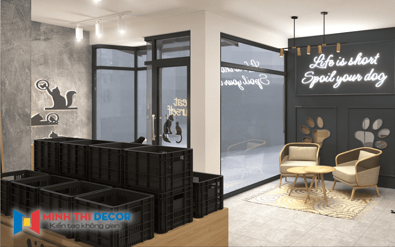 thiết kế cửa hàng