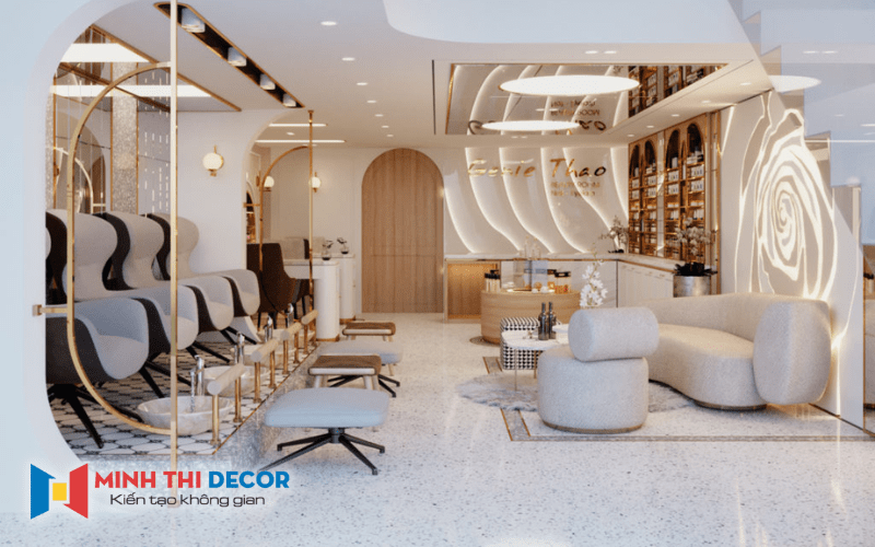 thiết kế nội thất nail spa