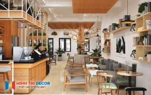 thiết kế nội thất quán café