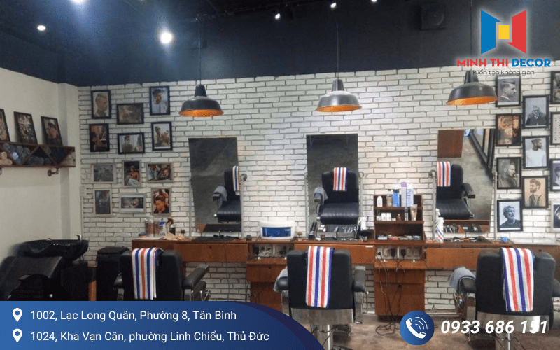 thiết kế tiệm tóc bình dân