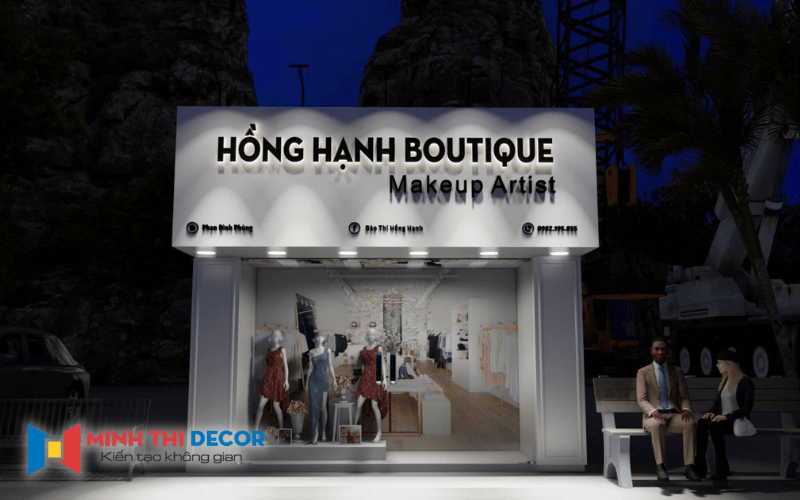 thiết kế cửa hàng