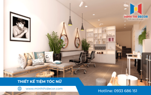 nội thất salon tóc nữ