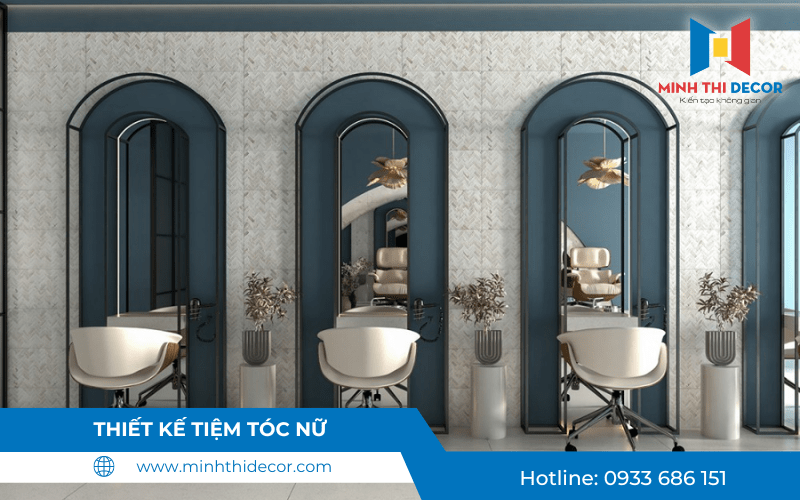 nội thất salon tóc nữ