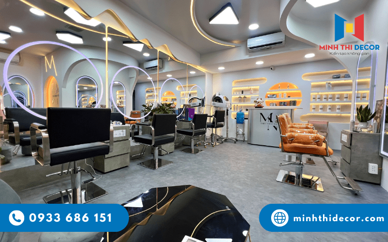 trang trí tiệm tóc nữ