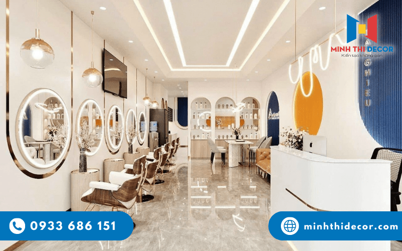 trang trí tiệm tóc nữ
