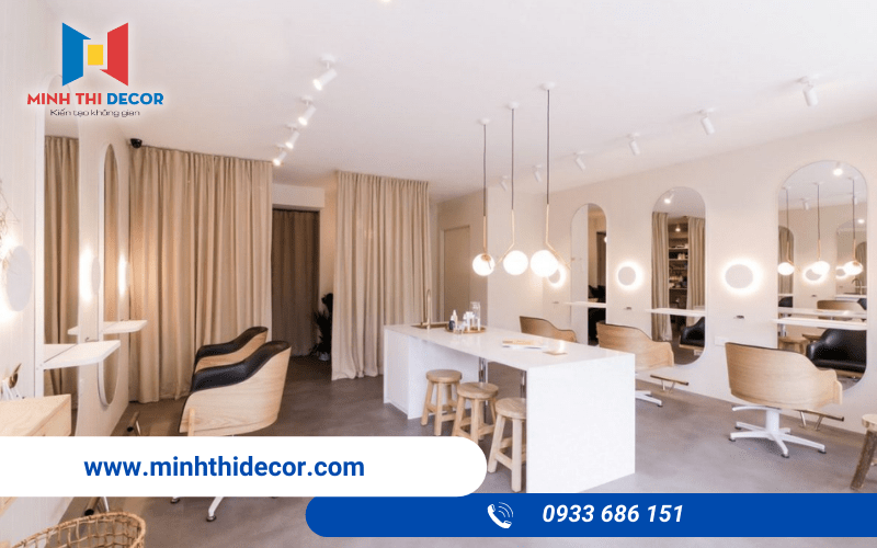 thiết kế nội thất tiệm tóc