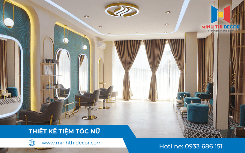 thiết kế tiệm tóc nữ