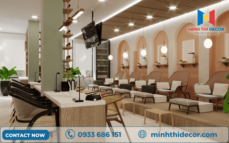 thiết kế tiệm nail