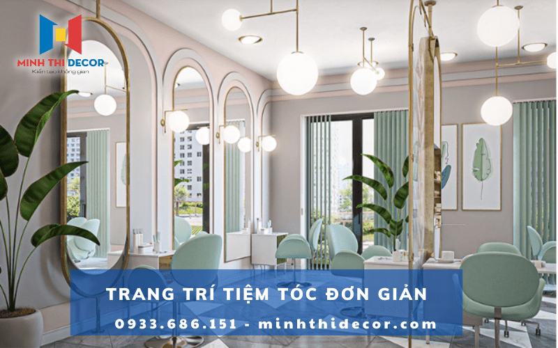 trang trí tiệm tóc