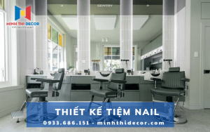 thi công tiệm tóc nam