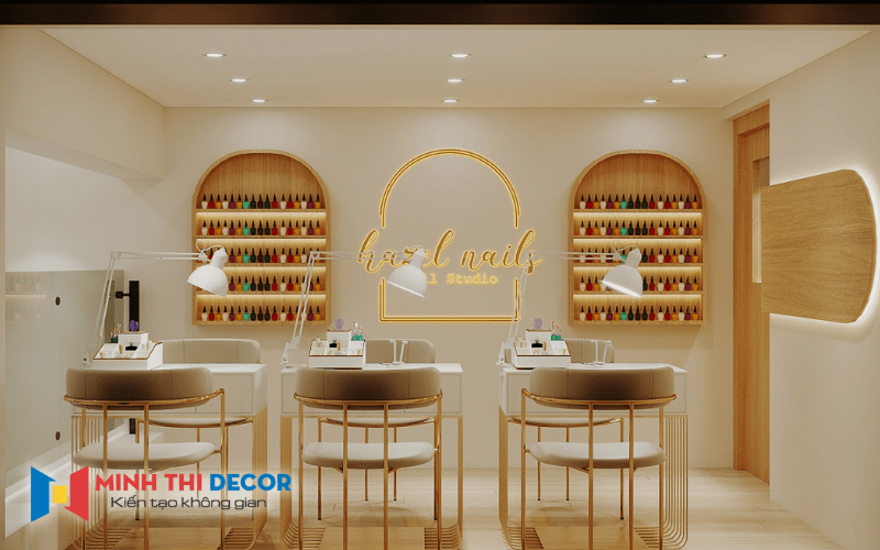 thiết kế tiệm nail