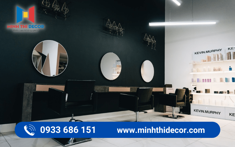 thiết kế salon tóc nữ