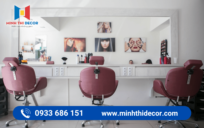 thiết kế salon tóc nữ