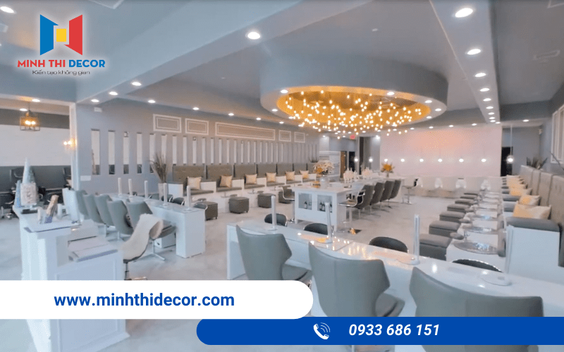 thi công tiệm nail hiện đại