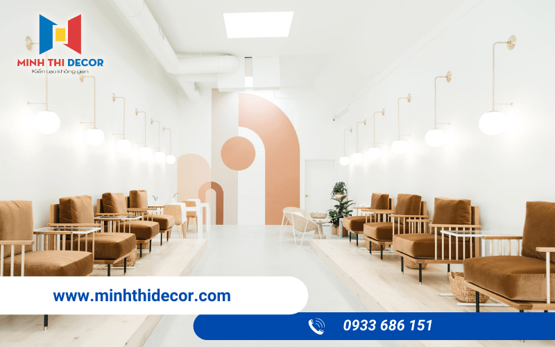 thi công tiệm nail hiện đại