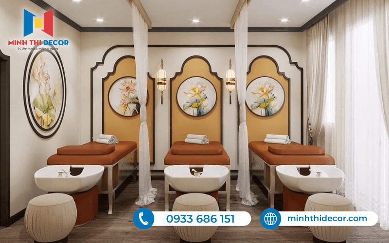 thiết kế spa gội đầu dưỡng sinh