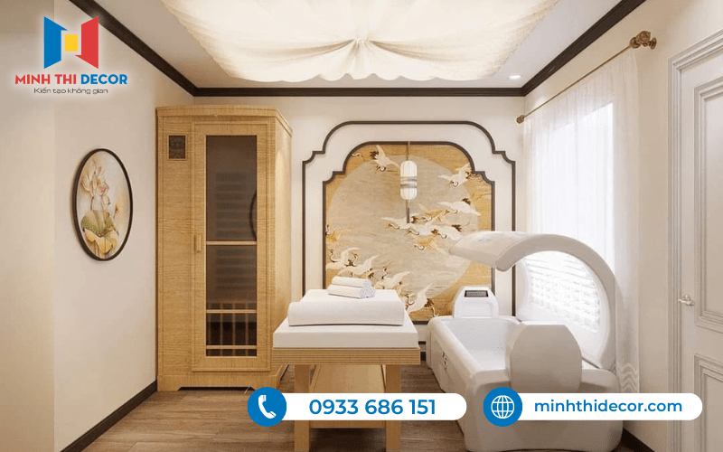 thiết kế spa gội đầu dưỡng sinh
