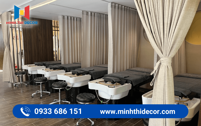 thiết kế spa gội đầu