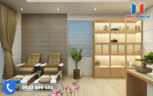 thiết kế tiệm nail nhỏ xinh