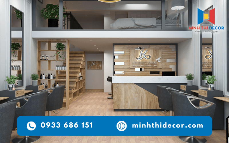 trang trí tiệm tóc nữ