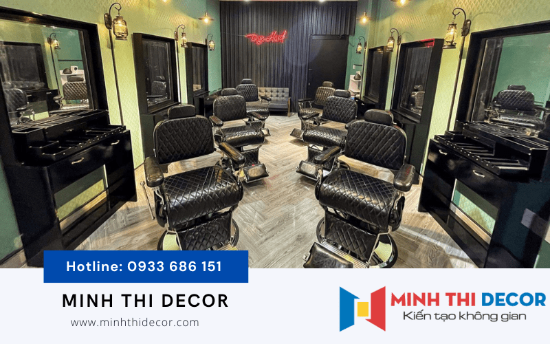 thi công barbershop