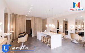 thiết kế salon tóc nữ