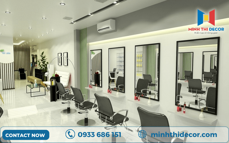 nội thất salon tóc nữ